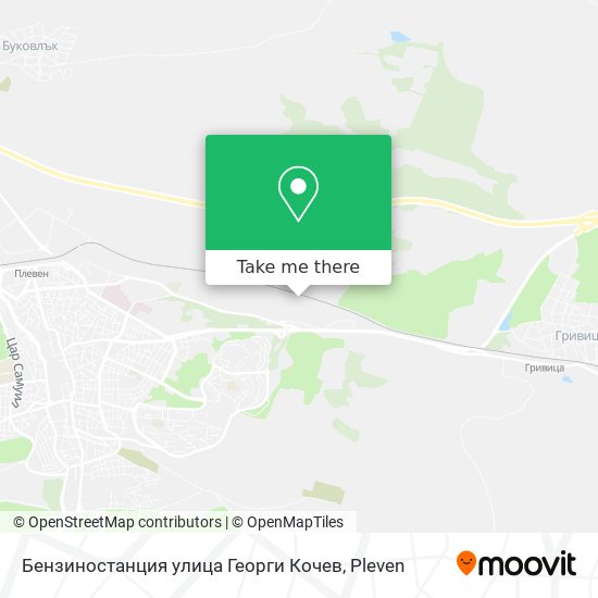 Карта Бензиностанция улица Георги Кочев