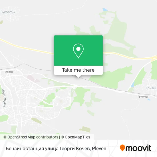 Карта Бензиностанция улица Георги Кочев