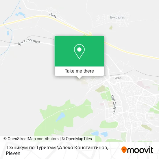 Карта Техникум по Туризъм \Алеко Константинов