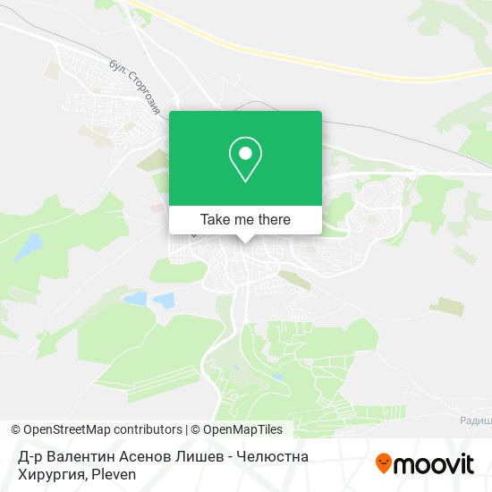 Д-р Валентин Асенов Лишев - Челюстна Хирургия map