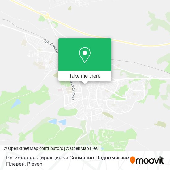 Регионална Дирекция за Социално Подпомагане Плевен map