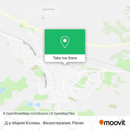 Д-р Мария Колева - Физиотерапия map