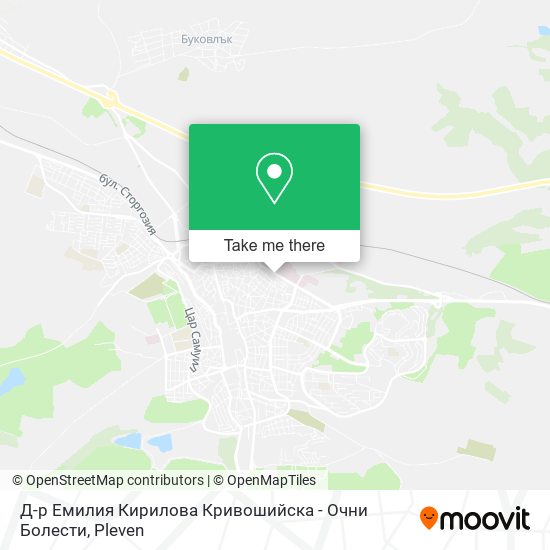 Карта Д-р Емилия Кирилова Кривошийска - Очни Болести