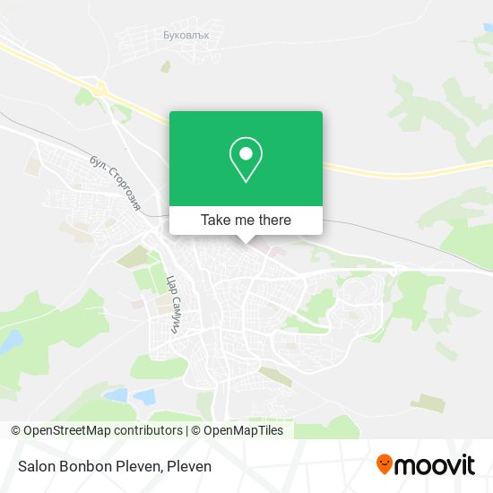 Salon Bonbon Pleven map