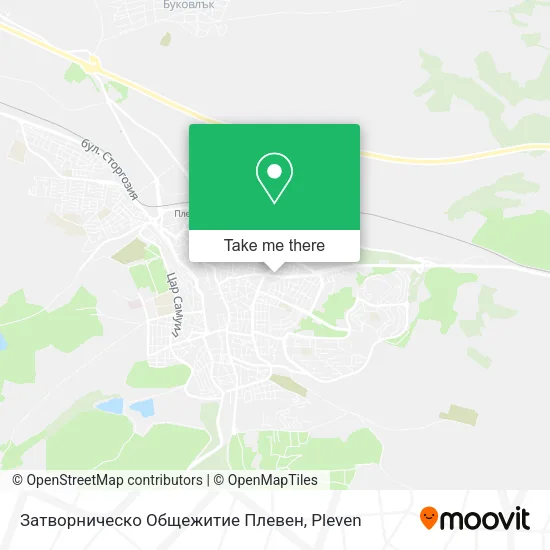Карта Затворническо Общежитие Плевен