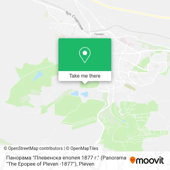 Карта Панорама "Плевенска епопея 1877 г." (Panorama "The Epopee of Pleven -1877")