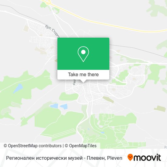 Карта Регионален исторически музей - Плевен