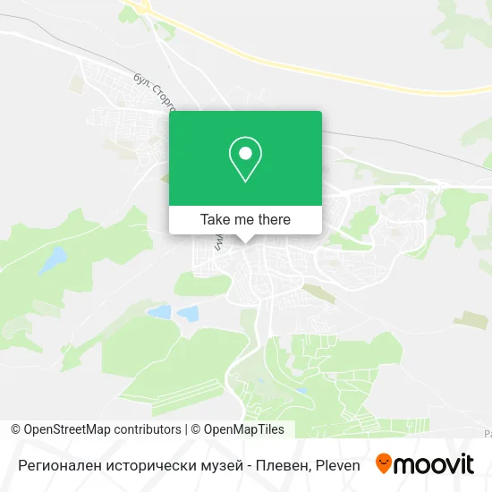Карта Регионален исторически музей - Плевен