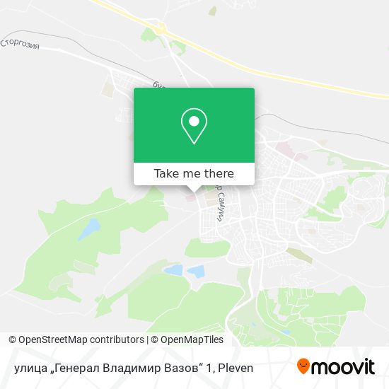 улица „Генерал Владимир Вазов“ 1 map