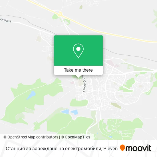 Карта Станция за зареждане на електромобили