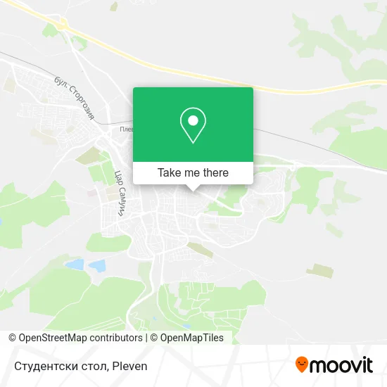 Карта Студентски стол