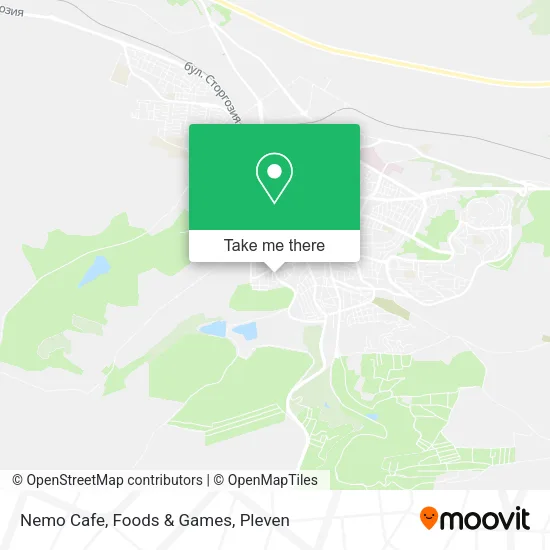 Карта Nemo Cafe, Foods & Games