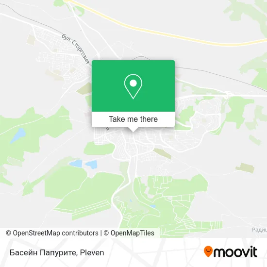Карта Басейн Папурите