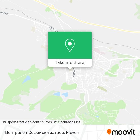 Централен Софийски затвор map