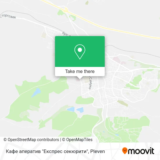 Карта Кафе аператив "Експрес секюрити"