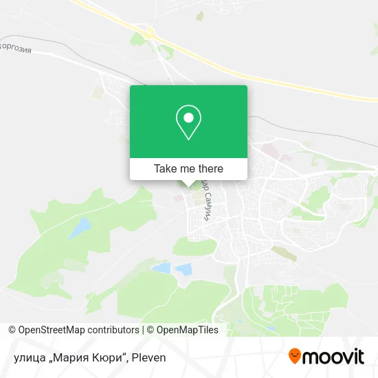 Карта улица „Мария Кюри“
