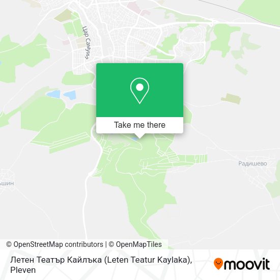 Карта Летен Театър Кайлъка (Leten Teatur Kaylaka)