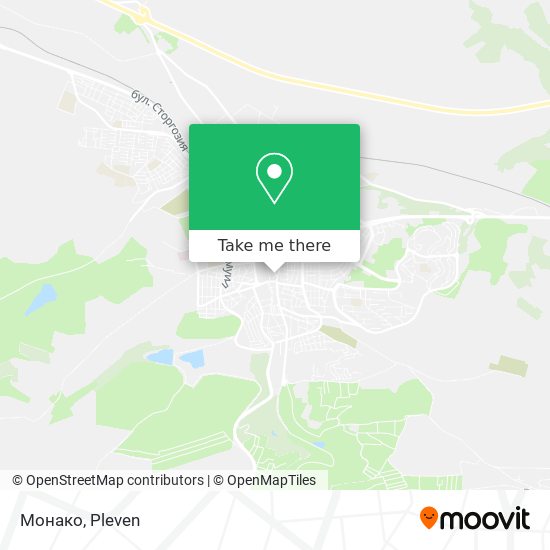 Карта Монако
