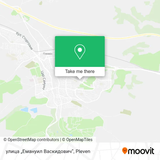 Карта улица „Емануил Васкидович“