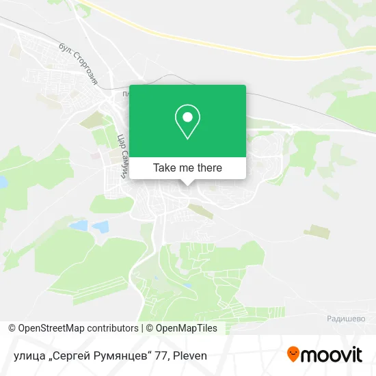 Карта улица „Сергей Румянцев“ 77