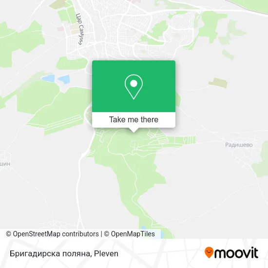Карта Бригадирска поляна
