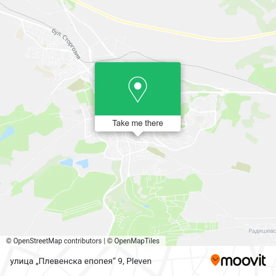 Карта улица „Плевенска епопея“ 9