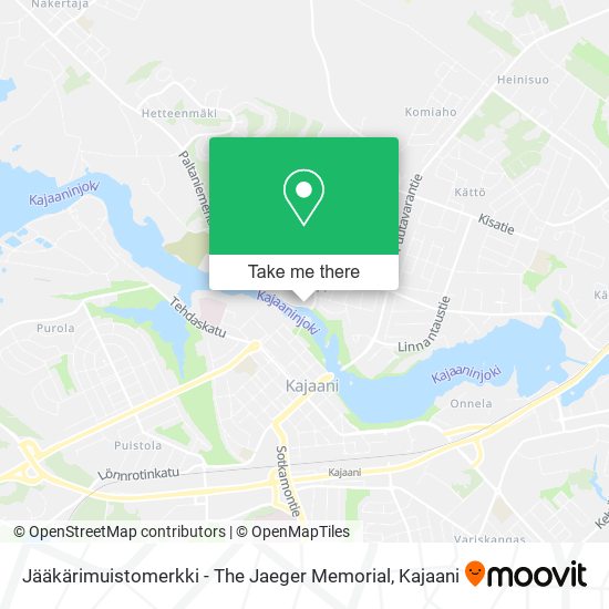Jääkärimuistomerkki - The Jaeger Memorial map