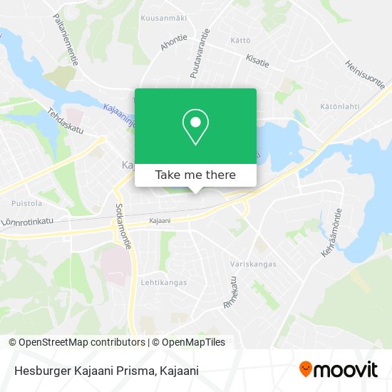 Hesburger Kajaani Prisma map