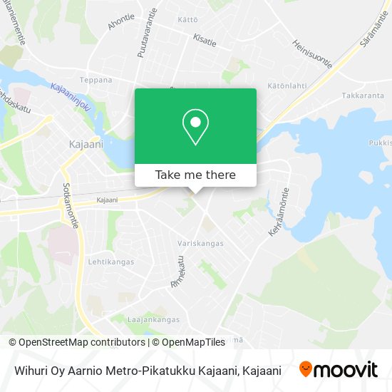 Wihuri Oy Aarnio Metro-Pikatukku Kajaani map