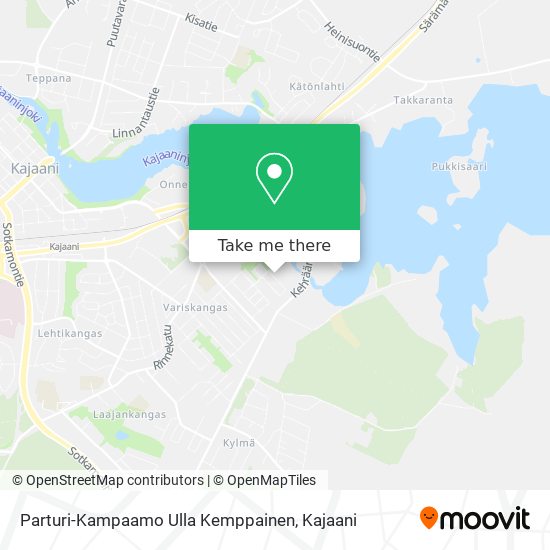 How to get to Parturi-Kampaamo Ulla Kemppainen in Kajaani by Bus?