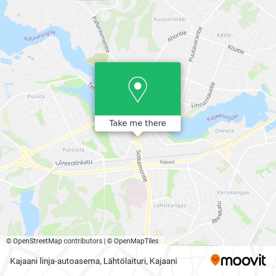 Kajaani linja-autoasema, Lähtölaituri map