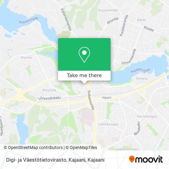 Digi- ja Väestötietovirasto, Kajaani map