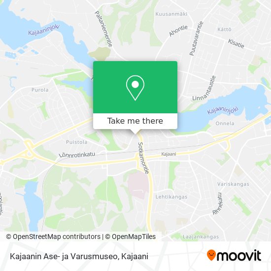 Kajaanin Ase- ja Varusmuseo map