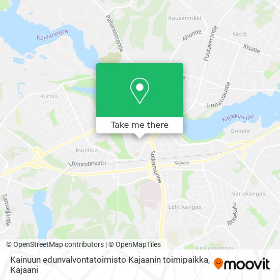 Kainuun edunvalvontatoimisto Kajaanin toimipaikka map