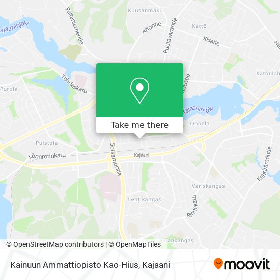 Kainuun Ammattiopisto Kao-Hius map