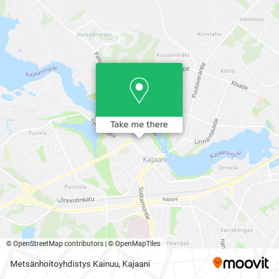 Metsänhoitoyhdistys Kainuu map