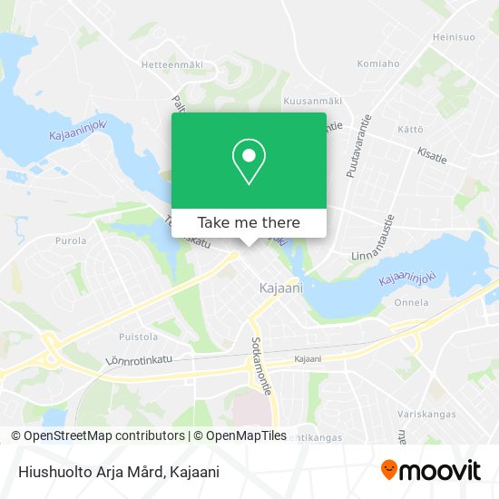 Hiushuolto Arja Mård map