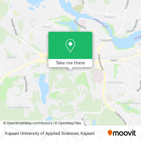 Kajaani University of Applied Sciences map