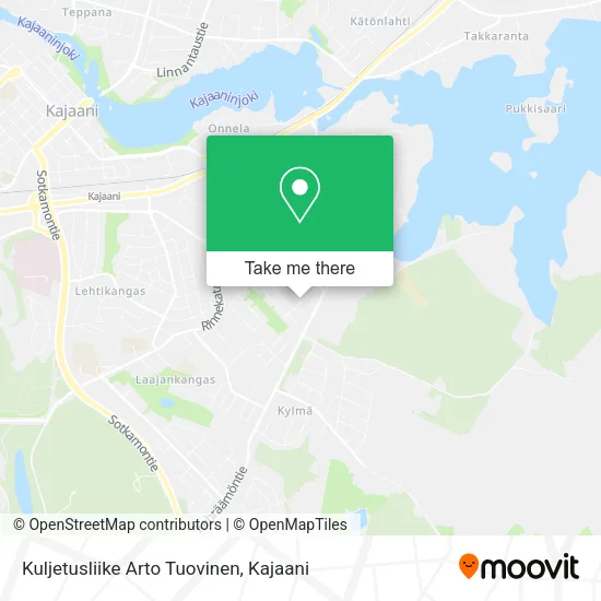 Kuljetusliike Arto Tuovinen map