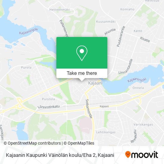 Kajaanin Kaupunki Väinölän koulu / Eha 2 map