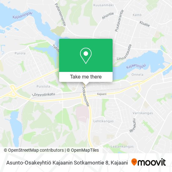 Asunto-Osakeyhtiö Kajaanin Sotkamontie 8 map