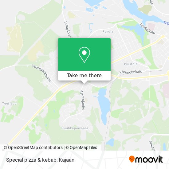 Special pizza & kebab map