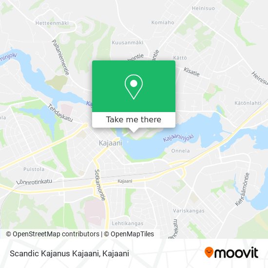 Scandic Kajanus Kajaani map