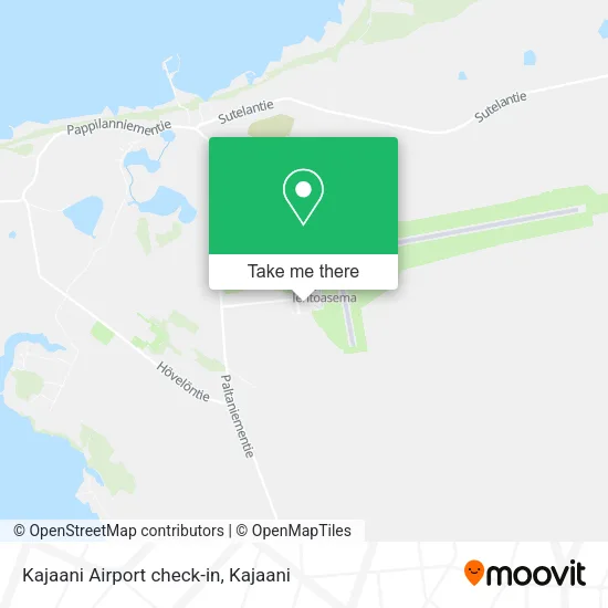 Kajaani Airport check-in map