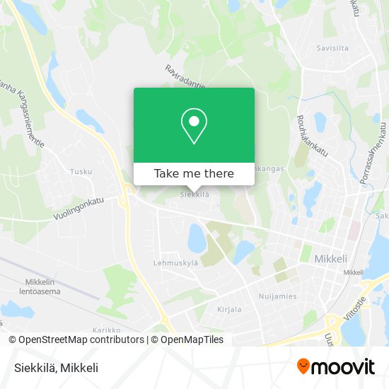 Siekkilä map