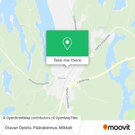 Otavan Opisto, Päärakennus map