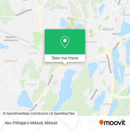 Abc Pitkäjärvi Mikkeli map