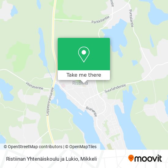 Ristiinan Yhtenäiskoulu ja Lukio map