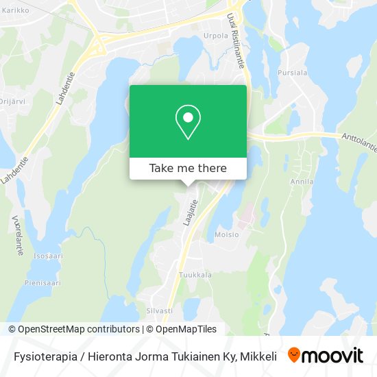 Fysioterapia / Hieronta Jorma Tukiainen Ky map