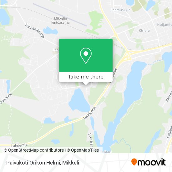 Päiväkoti Orikon Helmi map